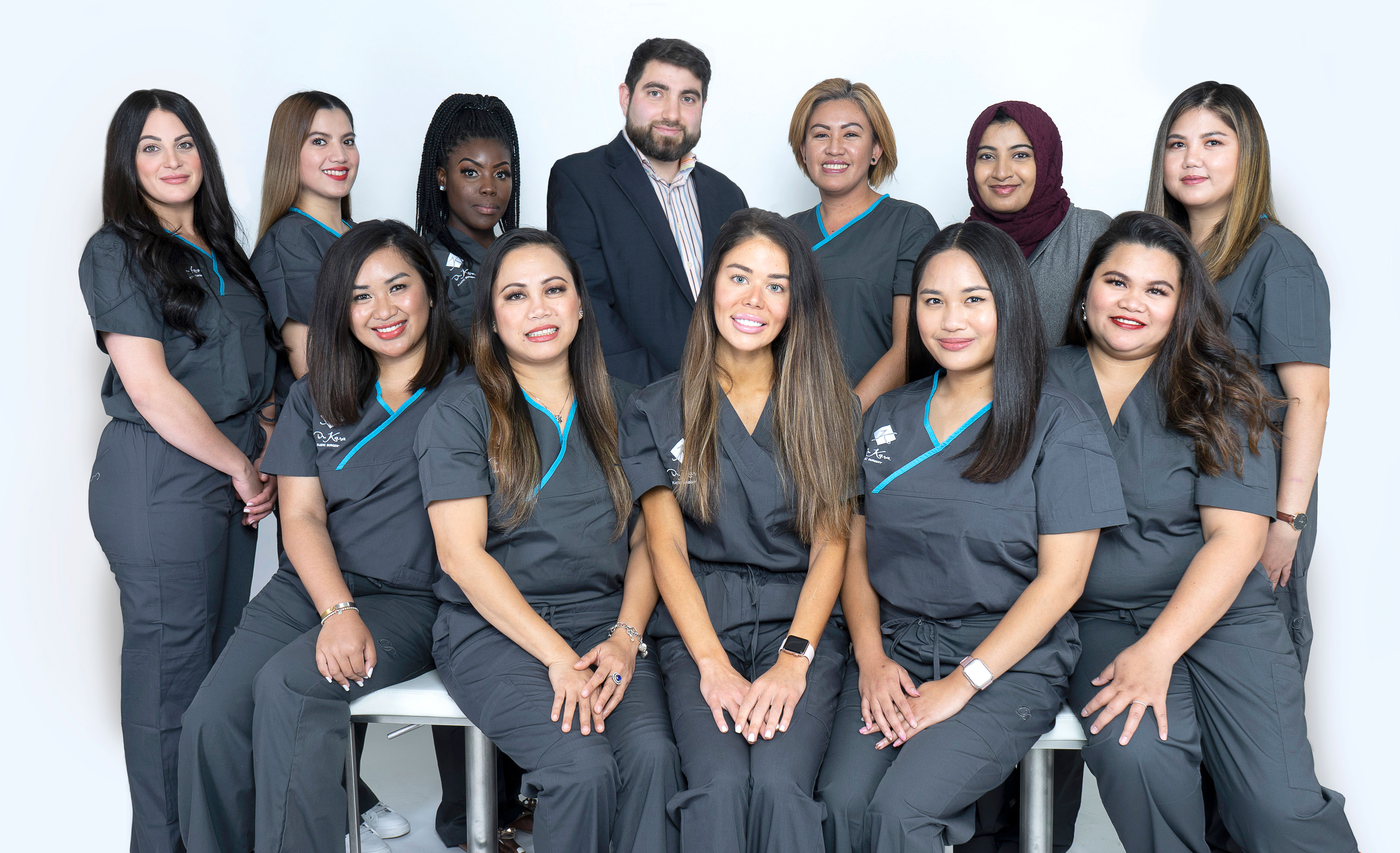 The staff of Toronto plastic surgeon Dr Mahmood Kara.